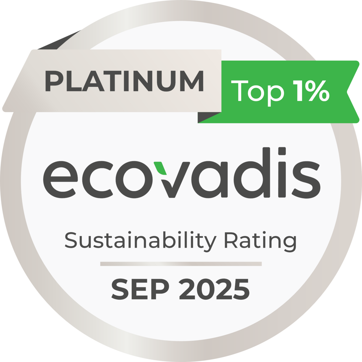 Logo Ecovadis Platinum
